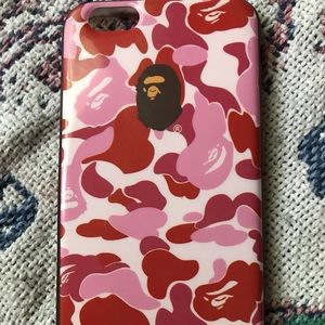 BAPE Pink Camo Iphone 6/6s Phone Case